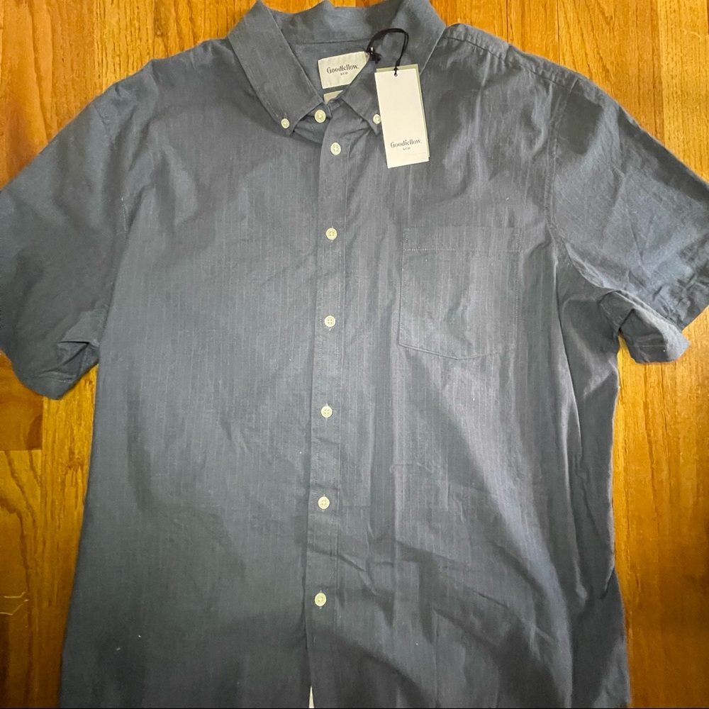 Blue Button Down Collard Shirt